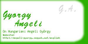 gyorgy angeli business card