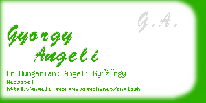 gyorgy angeli business card